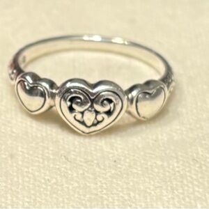 Annika Witt Triple Heart Silver Ring